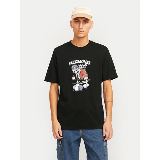 Jack&Jones T-Shirt Eight Skull 12264841 Czarny Standard Fit ze sklepu MODIVO w kategorii T-shirty męskie - zdjęcie 182713509