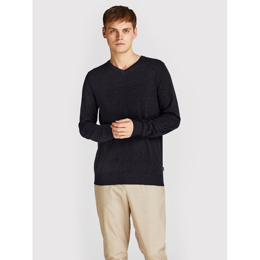 Jack&Jones Sweter Emil 12208365 Czarny Regular Fit ze sklepu MODIVO w kategorii Swetry męskie - zdjęcie 182713527