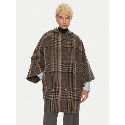 Weekend Max Mara Płaszcz wełniany Agitare 2425496012 Czarny Loose Fit ze sklepu MODIVO w kategorii Płaszcze damskie - zdjęcie 182713536