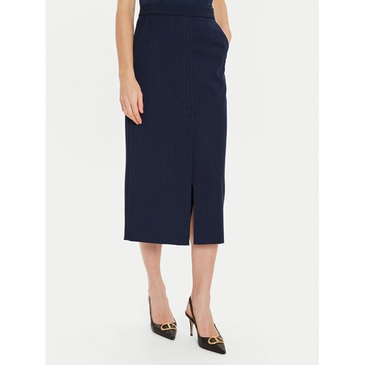TWINSET Spódnica ołówkowa 242TP2153 Granatowy Regular Fit ze sklepu MODIVO w kategorii Spódnice - zdjęcie 182713555