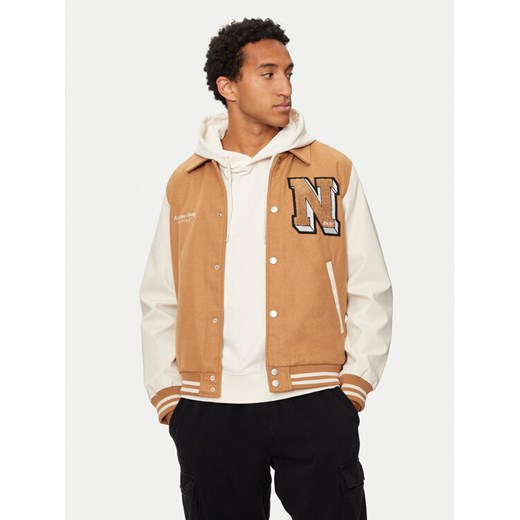 Jack&Jones Kurtka bomber Carter 12260455 Beżowy Regular Fit ze sklepu MODIVO w kategorii Kurtki męskie - zdjęcie 182713615