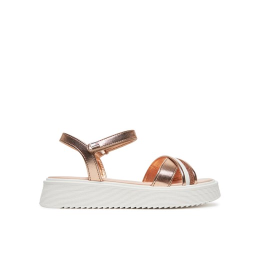 Tommy Hilfiger Sandały Sandal T4A2-33800-0569 M Różowe złoto ze sklepu MODIVO w kategorii Sandały dziecięce - zdjęcie 182713645