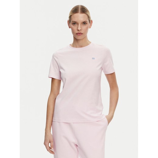 Tommy Hilfiger T-Shirt WW0WW45522 Różowy Regular Fit ze sklepu MODIVO w kategorii Bluzki damskie - zdjęcie 182713719