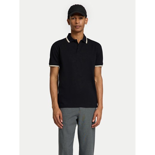 Selected Homme Polo 16095852 Czarny Slim Fit ze sklepu MODIVO w kategorii T-shirty męskie - zdjęcie 182713769