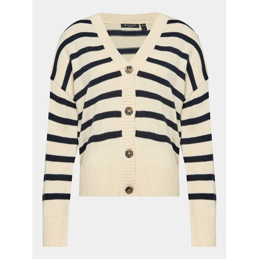 Brave Soul Kardigan LKC-274WAVES Beżowy Regular Fit ze sklepu MODIVO w kategorii Swetry damskie - zdjęcie 182713785