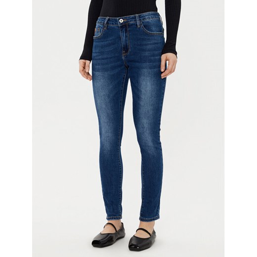 Please Jeansy P8361HOM31 Granatowy Skinny Fit ze sklepu MODIVO w kategorii Jeansy damskie - zdjęcie 182713835