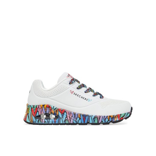 Skechers Sneakersy Skechers Uno - Ravaged Love 177918/WMLT Biały ze sklepu MODIVO w kategorii Buty sportowe damskie - zdjęcie 182713859