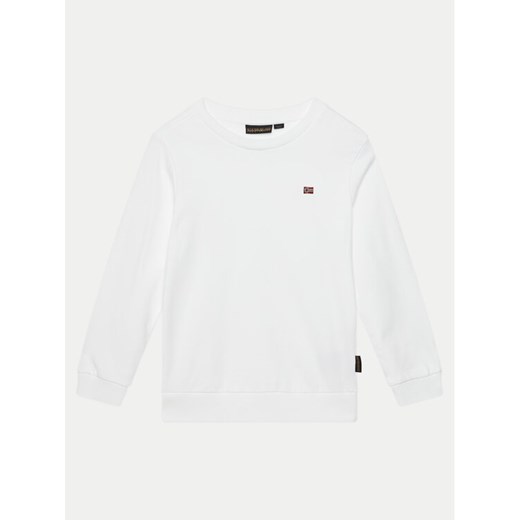 Napapijri Bluza Balis C 1 NP0A4G4L0021 D Biały Regular Fit ze sklepu MODIVO w kategorii Bluzy chłopięce - zdjęcie 182713886