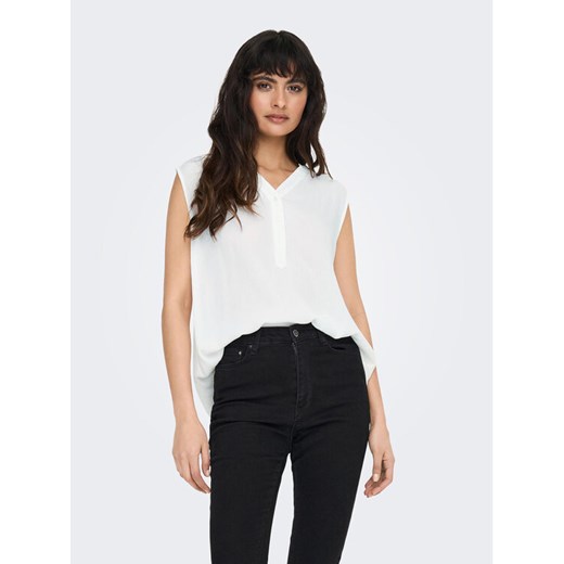 ONLY Bluzka 15213420 Biały Regular Fit 34 MODIVO