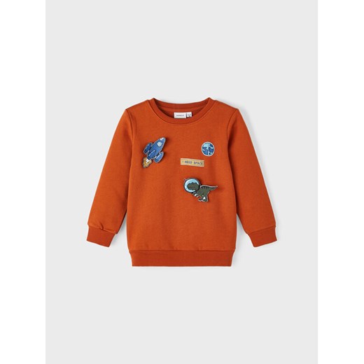 NAME IT Bluza 13221575 Pomarańczowy Regular Fit ze sklepu MODIVO w kategorii Bluzy chłopięce - zdjęcie 182713965