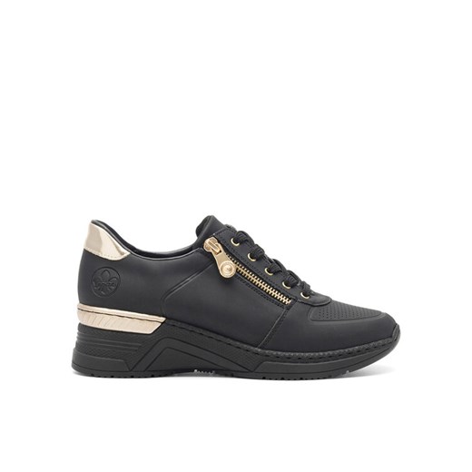 Rieker Sneakersy N4305-00 Czarny ze sklepu MODIVO w kategorii Buty sportowe damskie - zdjęcie 182713986