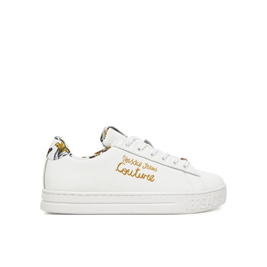 Versace Jeans Couture Sneakersy 78VA3SKL Biały ze sklepu MODIVO w kategorii Buty sportowe damskie - zdjęcie 182713989