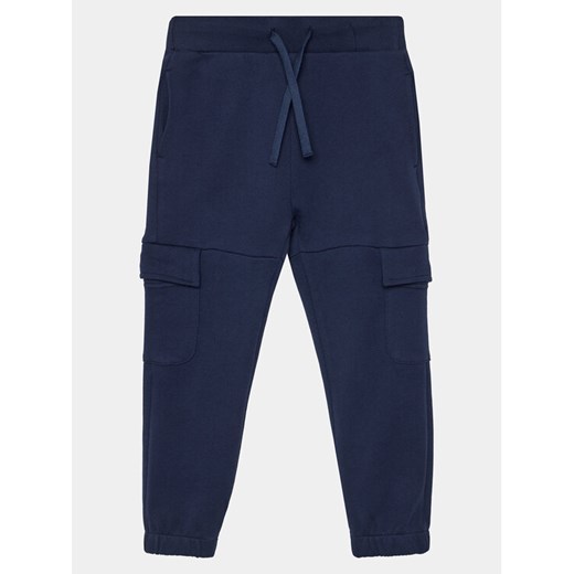 United Colors Of Benetton Joggery 3J68GF03K Granatowy Regular Fit ze sklepu MODIVO w kategorii Spodnie chłopięce - zdjęcie 182714029