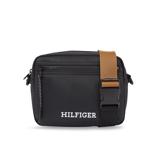 Tommy Hilfiger Saszetka Th Monotype Ew Reporter AM0AM11546 Czarny ze sklepu MODIVO w kategorii Torby męskie - zdjęcie 182714049