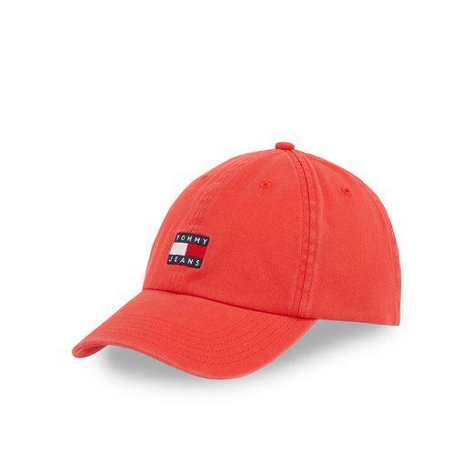 Tommy Jeans Czapka z daszkiem Tjm Heritage Cap AM0AM12020 Czerwony ze sklepu MODIVO w kategorii Czapki z daszkiem męskie - zdjęcie 182714095