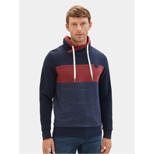 Tom Tailor Bluza 1037761 Granatowy Regular Fit ze sklepu MODIVO w kategorii Bluzy męskie - zdjęcie 182714165