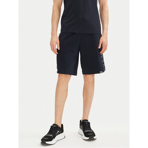 EA7 Emporio Armani Szorty sportowe 7M000217 AF12660 UB102 Granatowy Regular Fit ze sklepu MODIVO w kategorii Spodenki męskie - zdjęcie 182714196