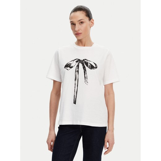 ACCESS FASHION T-Shirt 53-2117-110 Biały Regular Fit ze sklepu MODIVO w kategorii Bluzki damskie - zdjęcie 182714218