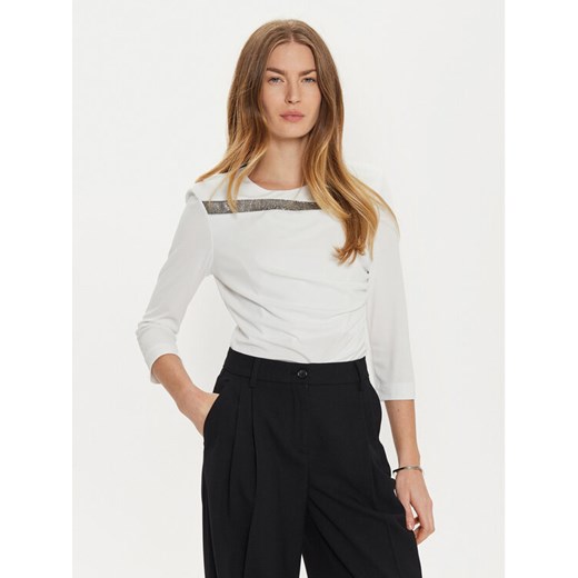 Rinascimento Bluzka CFC0121171003 Biały Regular Fit ze sklepu MODIVO w kategorii Bluzki damskie - zdjęcie 182714295