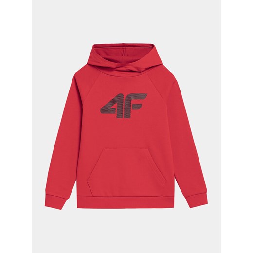 4F Bluza 4FJAW23TSWSM626 Czerwony Regular Fit ze sklepu MODIVO w kategorii Bluzy chłopięce - zdjęcie 182714297