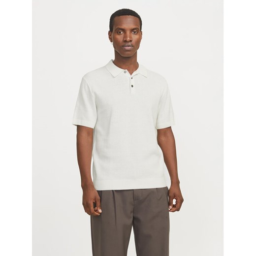 Jack&Jones Polo Cooper 12271483 Biały Regular Fit ze sklepu MODIVO w kategorii T-shirty męskie - zdjęcie 182714326