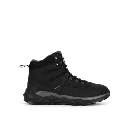 Hunter Trzewiki EVERGREEN GEO SNOW HIKER WP Szary ze sklepu MODIVO w kategorii Buty zimowe męskie - zdjęcie 182714347