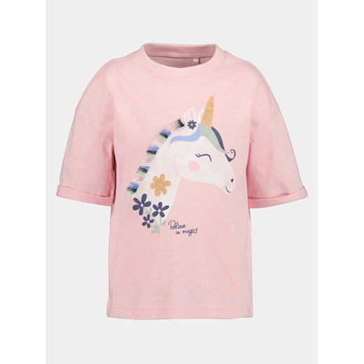 Blue Seven T-Shirt 702308 X Różowy Regular Fit ze sklepu MODIVO w kategorii Bluzki dziewczęce - zdjęcie 182714388
