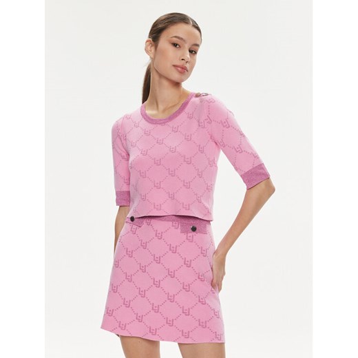Liu Jo Sweter MA4215 MA49I Różowy Slim Fit Liu Jo XL MODIVO