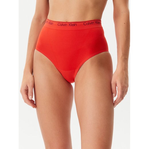 Calvin Klein Underwear Figi klasyczne z wysokim stanem LV00QF8282 Czerwony ze sklepu MODIVO w kategorii Majtki damskie - zdjęcie 182714419