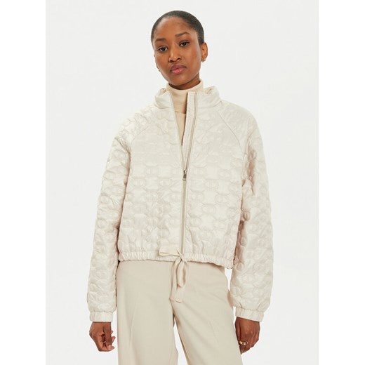 TWINSET Kurtka przejściowa 242TP2021 Écru Relaxed Fit ze sklepu MODIVO w kategorii Kurtki damskie - zdjęcie 182714446