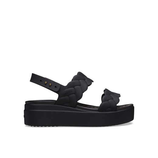 Crocs Sandały Brooklyn Woven Upper LW 209977 Czarny ze sklepu MODIVO w kategorii Sandały damskie - zdjęcie 182714567