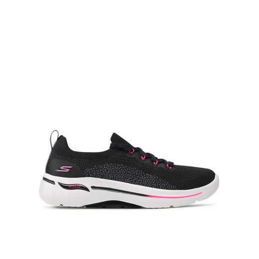 Skechers Sneakersy Go Walk Arch Fit 124863/BKHP Czarny ze sklepu MODIVO w kategorii Buty sportowe damskie - zdjęcie 182714608