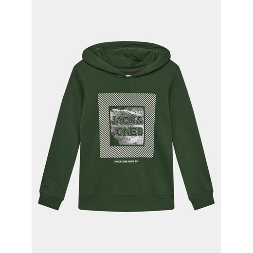 Jack&Jones Junior Bluza 12237091 Zielony Regular Fit ze sklepu MODIVO w kategorii Bluzy chłopięce - zdjęcie 182714648