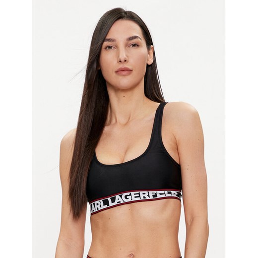 KARL LAGERFELD Góra od bikini 240W2221 Czarny ze sklepu MODIVO w kategorii Stroje kąpielowe - zdjęcie 182714665