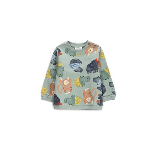 Coccodrillo Bluza WC5132101SBN Zielony Regular Fit ze sklepu MODIVO w kategorii Bluzy chłopięce - zdjęcie 182714696