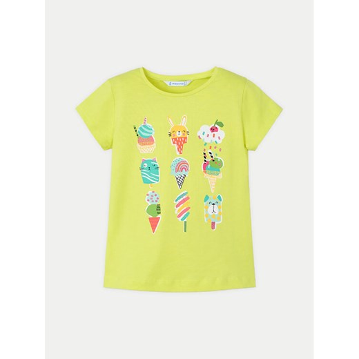 Mayoral T-Shirt 3014 Zielony Regular Fit ze sklepu MODIVO w kategorii Bluzki dziewczęce - zdjęcie 182714818