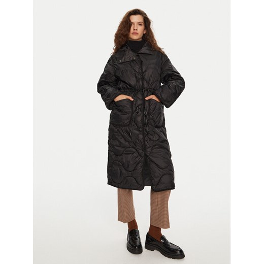 Deha Kurtka zimowa D12833 Czarny Relaxed Fit ze sklepu MODIVO w kategorii Kurtki damskie - zdjęcie 182714896