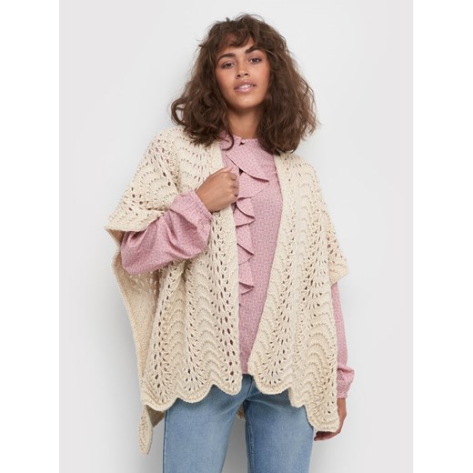 Cream Kardigan CRBlomma 10611069 Beżowy Oversize ze sklepu MODIVO w kategorii Swetry damskie - zdjęcie 182714989