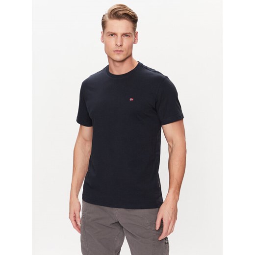 Napapijri T-Shirt Salis NP0A4H8D Granatowy Regular Fit ze sklepu MODIVO w kategorii T-shirty męskie - zdjęcie 182715039