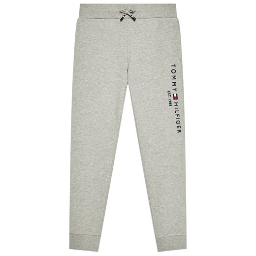 Tommy Hilfiger Spodnie dresowe Essential KS0KS00214 Szary Regular Fit ze sklepu MODIVO w kategorii Spodnie chłopięce - zdjęcie 182715089