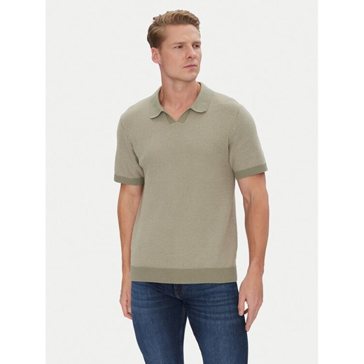 Jack&Jones Polo Ceaston 12273012 Zielony Regular Fit ze sklepu MODIVO w kategorii T-shirty męskie - zdjęcie 182715106