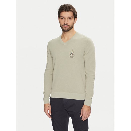 Aeronautica Militare Longsleeve 242MA1512L463 Zielony Regular Fit ze sklepu MODIVO w kategorii T-shirty męskie - zdjęcie 182715117