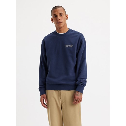 Levi's® Bluza Graphic 38712-0242 Granatowy Relaxed Fit ze sklepu MODIVO w kategorii Bluzy męskie - zdjęcie 182715176