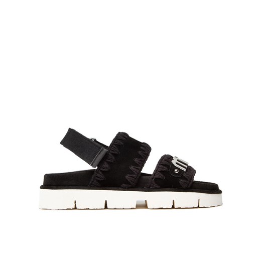 Mou Sandały New Bio Sandal SW461001A Czarny ze sklepu MODIVO w kategorii Sandały damskie - zdjęcie 182715238