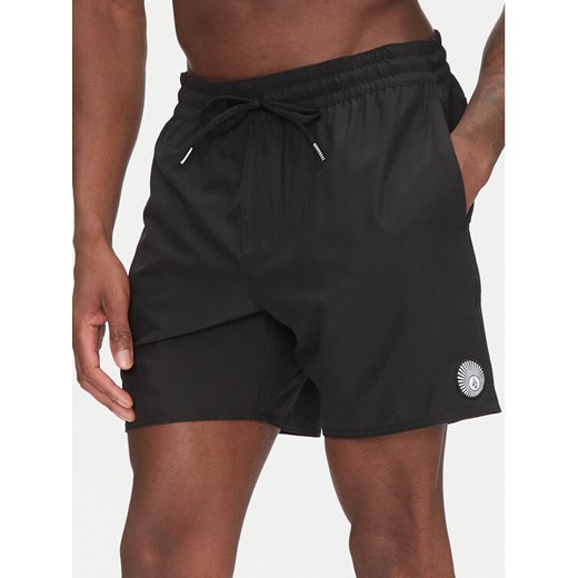 Volcom Szorty kąpielowe Lido A2512503 Czarny Regular Fit ze sklepu MODIVO w kategorii Kąpielówki - zdjęcie 182715249