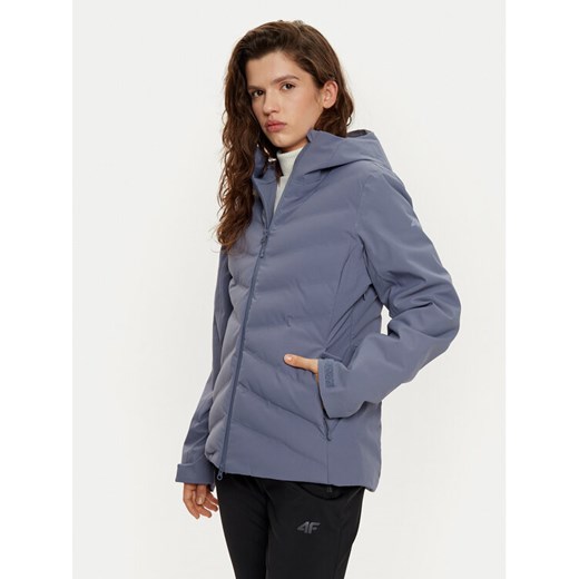 4F Kurtka narciarska 4FWAW24TTJAF591 Niebieski Slim Fit ze sklepu MODIVO w kategorii Kurtki damskie - zdjęcie 182715257