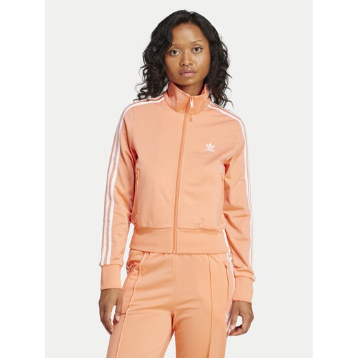 adidas Bluza adicolor Classics Firebird JC8264 Pomarańczowy Regular Fit ze sklepu MODIVO w kategorii Bluzy damskie - zdjęcie 182715295