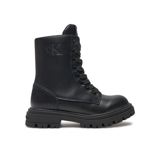 Calvin Klein Jeans Trapery V3X5-81096-1355 M Czarny ze sklepu MODIVO w kategorii Buty zimowe dziecięce - zdjęcie 182715299