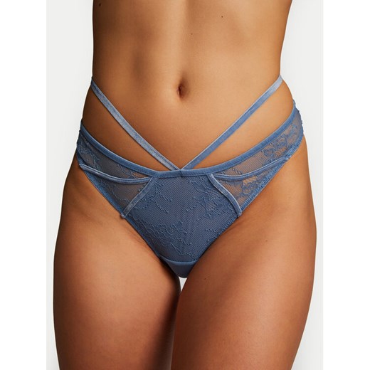 Hunkemöller Stringi Molly 204622 Niebieski ze sklepu MODIVO w kategorii Majtki damskie - zdjęcie 182715316