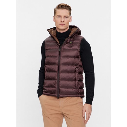 Blauer Kamizelka 23WBLUX03081 Brązowy Regular Fit ze sklepu MODIVO w kategorii Kamizelki męskie - zdjęcie 182715327